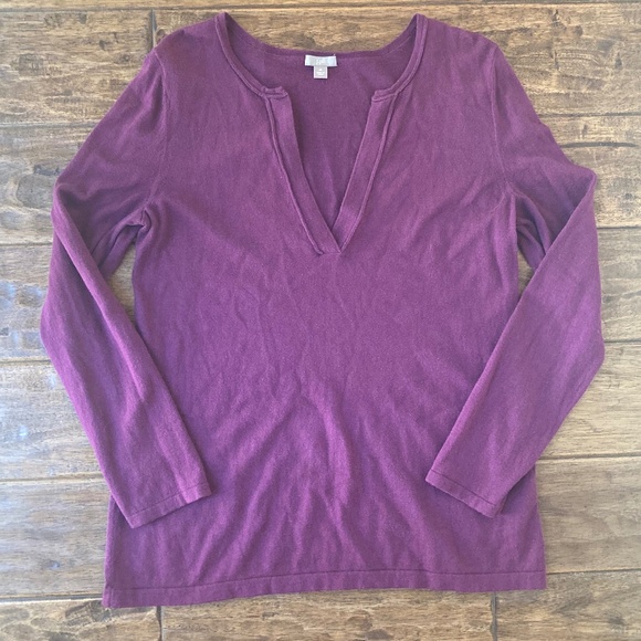 J. Jill Sweaters - J.Jill Sweater Pullover V Neck Women's Medium Cotton Cashmere